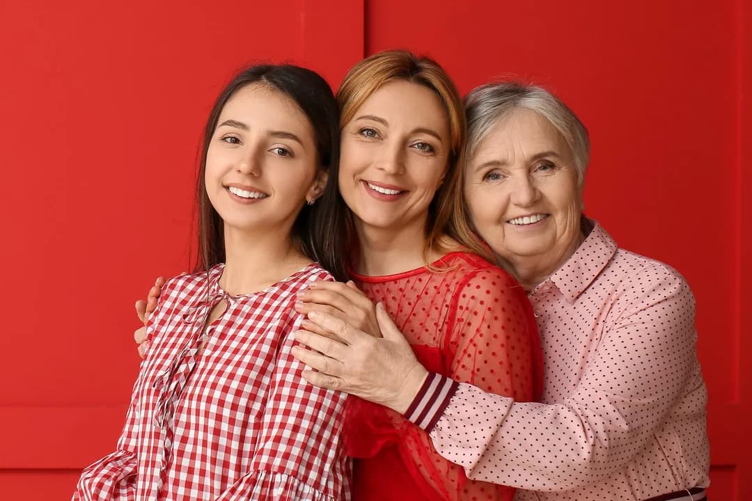 Family smiling together at the dental office